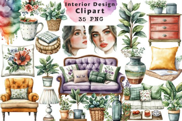 Download Interior Design Clipart PNG - Interior design Collection