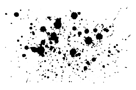 Download Ink Splatter. Grunge Black Paint Drops T - Splatter Collection