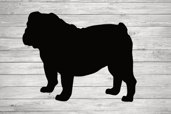 Download English Bulldog Silhouette, Cut File - Silhouette Collection