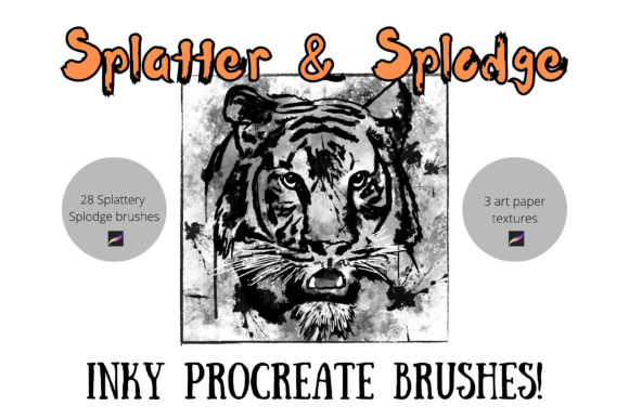 Download Procreate Splatter Splodge Ink Brushes - Splatter Collection