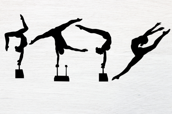 Download Gymnastic Silhouette Cut File - Silhouette Collection