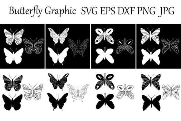 Download Butterfly Graphics Line Art. Silhouette - Silhouette Collection