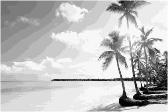 Download Mountain and Tree Line Art Silhouette - Silhouette Collection