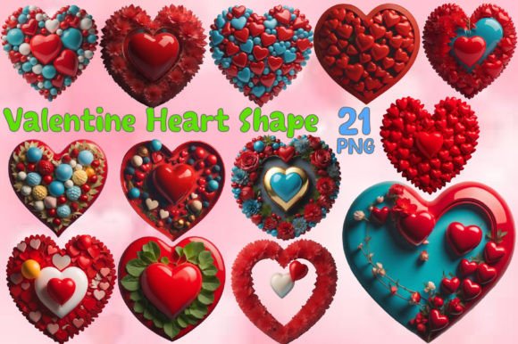 Download Valentine Heart Shape Illustrations - Shape illustrations Collection