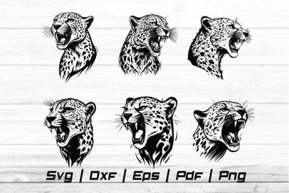 Download Cheetah  Head Svg Silhouette Cut File - Silhouette Collection