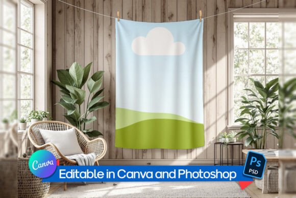 Download Interior Design Blanket Mockup - Interior design Collection