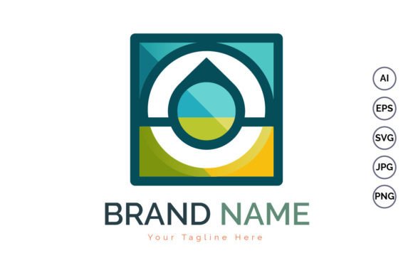 Download Modern Shapes Colorful Droplet Logo - Modern shapes Collection