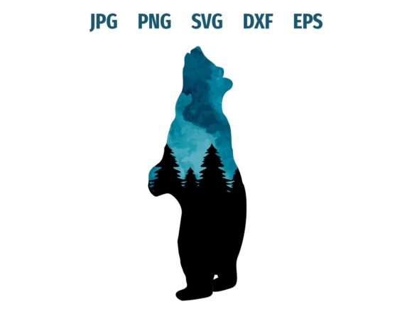 Download Standing Bear Silhouette - Silhouette Collection