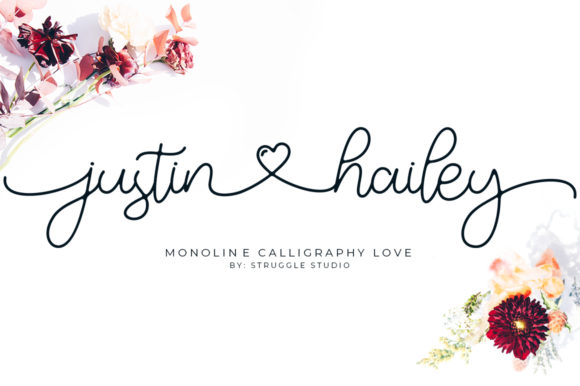 Download Justin Hailey Monoline Font - Monoline Collection