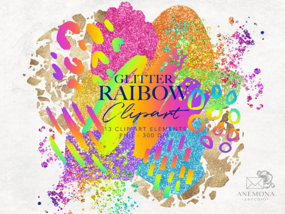 Download Rainbow Clipart - Modern Shapes - Modern shapes Collection
