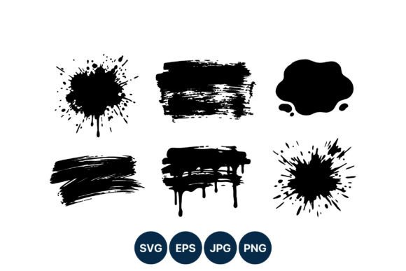 Download Black Ink Paint Splatter Vector Art - Splatter Collection