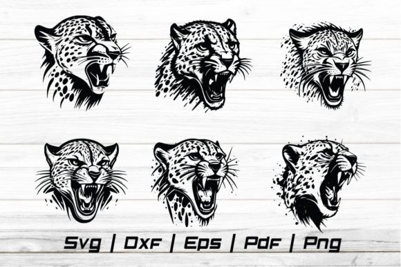 Download Cheetah Head Svg Silhouette Cut File - Silhouette Collection