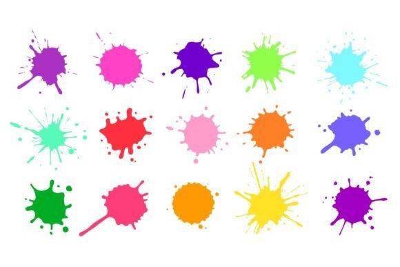 Download Color Paint Splatter. Colorful Ink - Splatter Collection