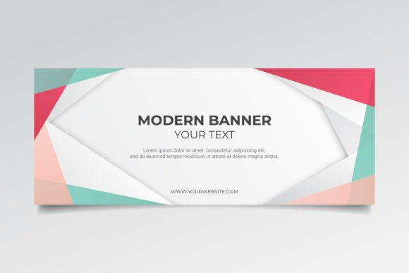 Download Abstract Banner with Modern Shapes - Modern shapes Collection