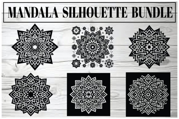 Download Mandala Silhouette Bundle – Elegant Vect - Silhouette Collection