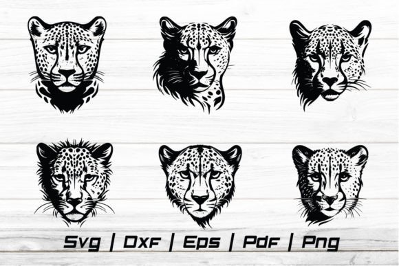Download Cheetah Head Svg Silhouette Cut File - Silhouette Collection