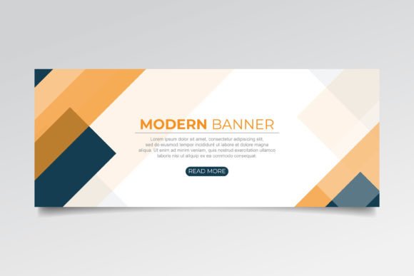 Download Abstract Banner with Modern Shapes - Modern shapes Collection