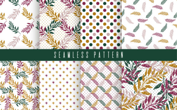 Download Nature Plant Pattern Set - Plant pattern Collection