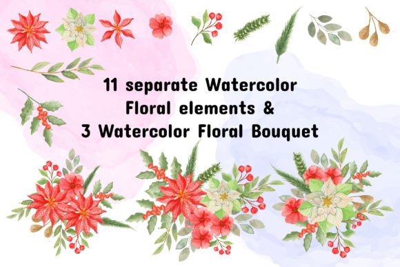 Download Watercolor Floral Elements - Watercolor floral elements Collection