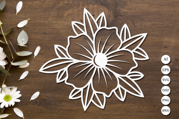 Download Flower Silhouette Cut File - Silhouette Collection