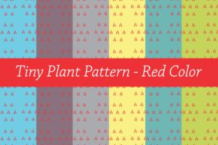 Download Tiny Plant Pattern - Red - Plant pattern Collection