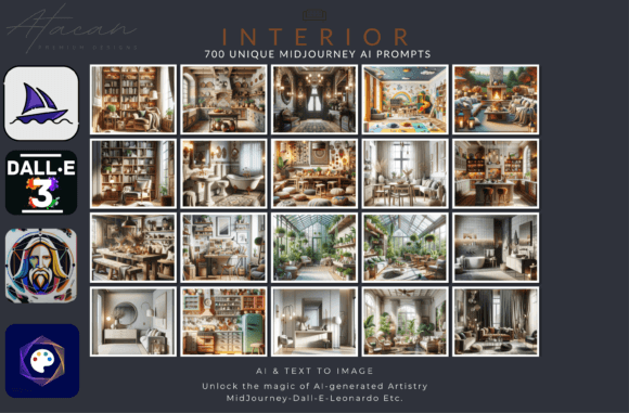 Download 700 MidJourney Prompts Interior Design - Interior design Collection