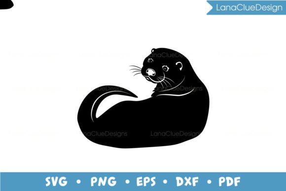 Download Otter SVG Silhouette Cut File - Silhouette Collection