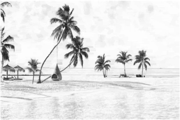 Download Mountain and Tree Line Art Silhouette - Silhouette Collection