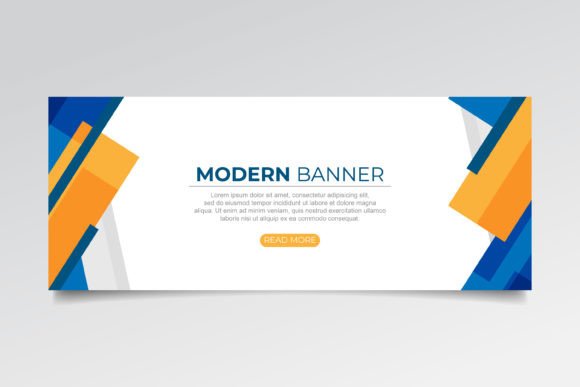 Download Abstract Banner with Modern Shapes - Modern shapes Collection