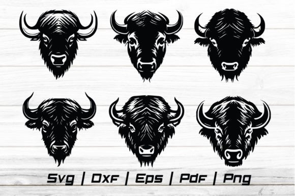 Download Buffalo Head Svg Silhouette Cut File - Silhouette Collection