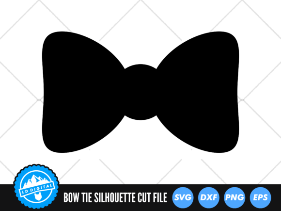 Download Bow Tie SVG | Bow Silhouette Cut File - Silhouette Collection