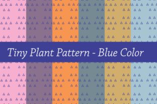Download Tiny Plant Pattern Blue - Plant pattern Collection